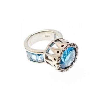 925 Sterling Silver CZ Ring Size 6.5