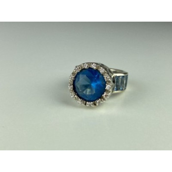 925 Sterling Silver CZ Ring Size 6.5