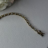 925 Sterling Silver Gold Plated CZ Bracelet Length 7.5 Inch