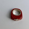 925 Sterling Silver Coral Exclusive Ring Size 10