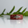 925 Sterling Silver Coral Exclusive Ring Size 10