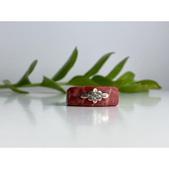 925 Sterling Silver Coral Exclusive Ring Size 10