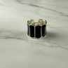 925 Sterling Silver Black Enamel 