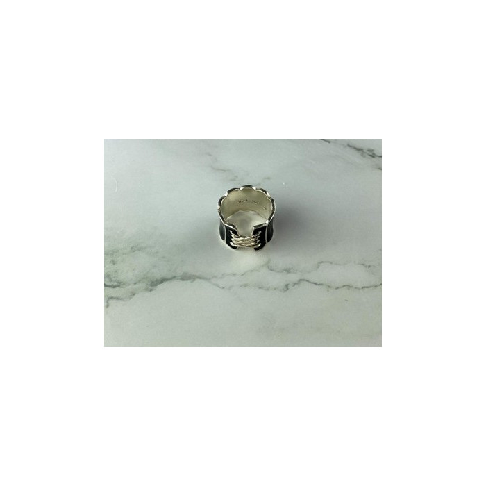 925 Sterling Silver Black Enamel 