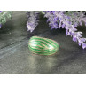 925 Sterling Silver Green Enamel Inserts Ring Size 5.5
