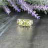 925 Sterling Silver Chrysolite Ring Size 9.5