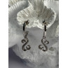 JWBR 925 Sterling Silver Diamonds Open Heart Collection Earrings
