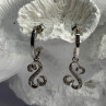 Jwbr 925 Sterling Silver Diamonds Open Heart Collection Earrings