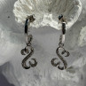 Jwbr 925 Sterling Silver Diamonds Open Heart Collection Earrings
