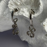 Jwbr 925 Sterling Silver Diamonds Open Heart Collection Earrings