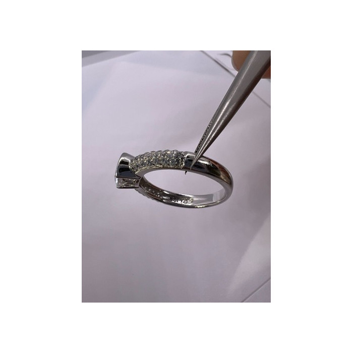 925 Sterling Silver CZ Ring Size 6.5