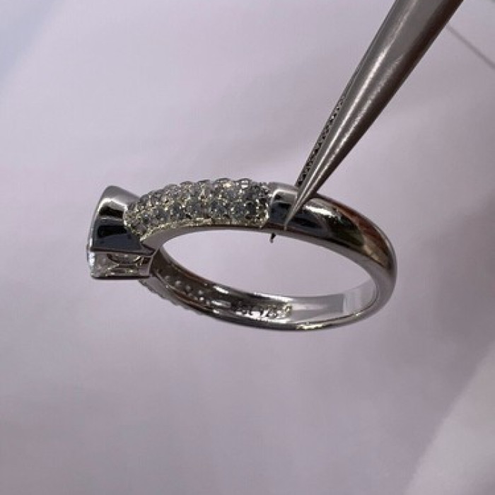 925 Sterling Silver CZ Ring Size 6.5