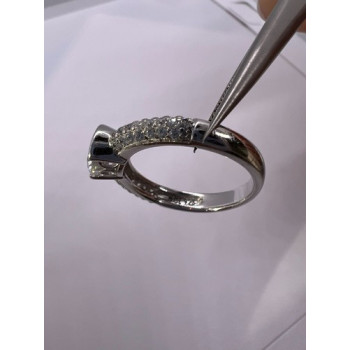 925 Sterling Silver CZ Ring Size 6.5