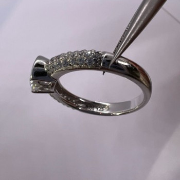925 Sterling Silver CZ Ring Size 6.5