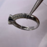 925 Sterling Silver CZ Ring Size 6.5