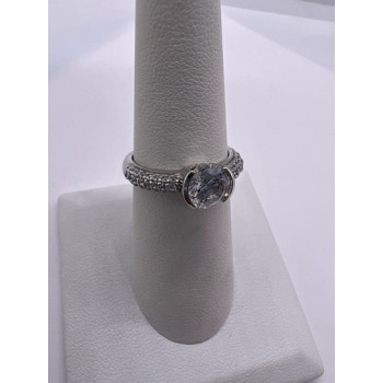 925 Sterling Silver CZ Ring Size 6.5