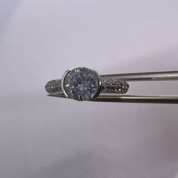 925 Sterling Silver CZ Ring Size 6.5