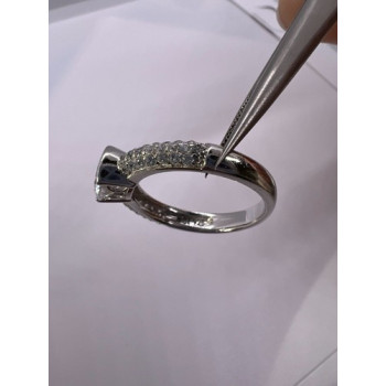 925 Sterling Silver CZ Ring Size 6.5