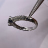 925 Sterling Silver CZ Ring Size 6.5