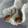925 Sterling Silver Gold Plated Mandarine Garnet Earrings