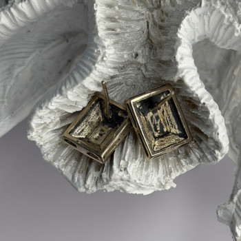 Vintage 925 Sterling Silver Marcasite Earrings