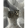 Vintage 925 Sterling Silver Marcasite Earrings