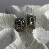 Vintage 925 Sterling Silver Marcasite Earrings
