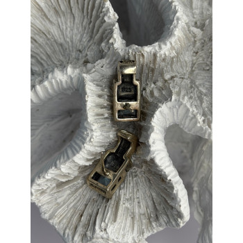 Vintage 925 Sterling Silver Blue Topaz & Marcasite Earrings