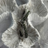 925 Sterling Silver Shiny White & Green Spinel Earrings