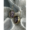 Beautiful Vintage 925 Sterling Silver Amethyst Earrings