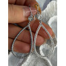925 Sterling Silver Teardrop Cz Earrings