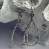 925 Sterling Silver Teardrop CZ Earrings
