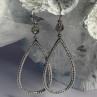 925 Sterling Silver Teardrop CZ Earrings