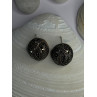 Beautiful Design 925 Sterling Silver Marcasite Earrings Length 0.7 Inch