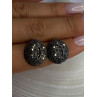 Beautiful Design 925 Sterling Silver Marcasite Earrings Length 0.7 Inch
