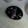 Vintage 925 Sterling Silver Abalone Bird Brooch Length 1.10 Inch