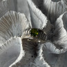 925 Sterling Silver Peridot Ring Size 6