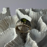 925 Sterling Silver Peridot Ring Size 6