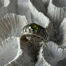 925 Sterling Silver Peridot Ring Size 6
