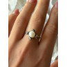 925 Sterling Silver Pearl Ring Size 9
