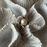 925 Sterling Silver Pearl Ring Size 9