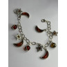Starry Sky 925 Sterling Silver Amber Bracelet Length 7.5