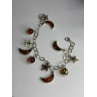 Starry Sky 925 Sterling Silver Amber Bracelet Length 7.5