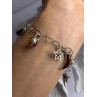 Starry Sky 925 Sterling Silver Amber Bracelet Length 7.5