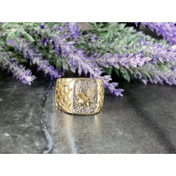 Men'S 925 Sterling Silver Gold Plated 