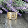Men'S 925 Sterling Silver Gold Plated 