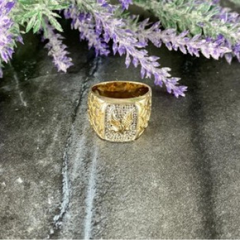 Men'S 925 Sterling Silver Gold Plated 