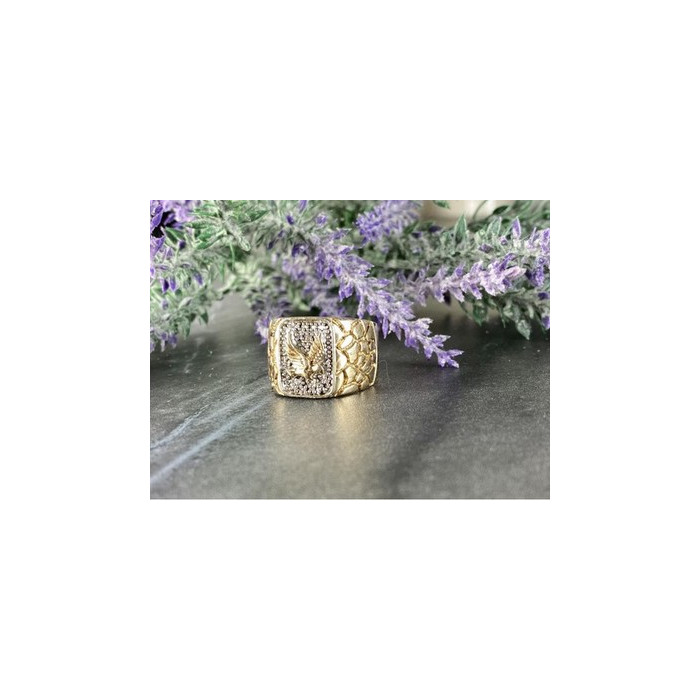 Men'S 925 Sterling Silver Gold Plated 