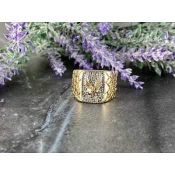 Men'S 925 Sterling Silver Gold Plated 