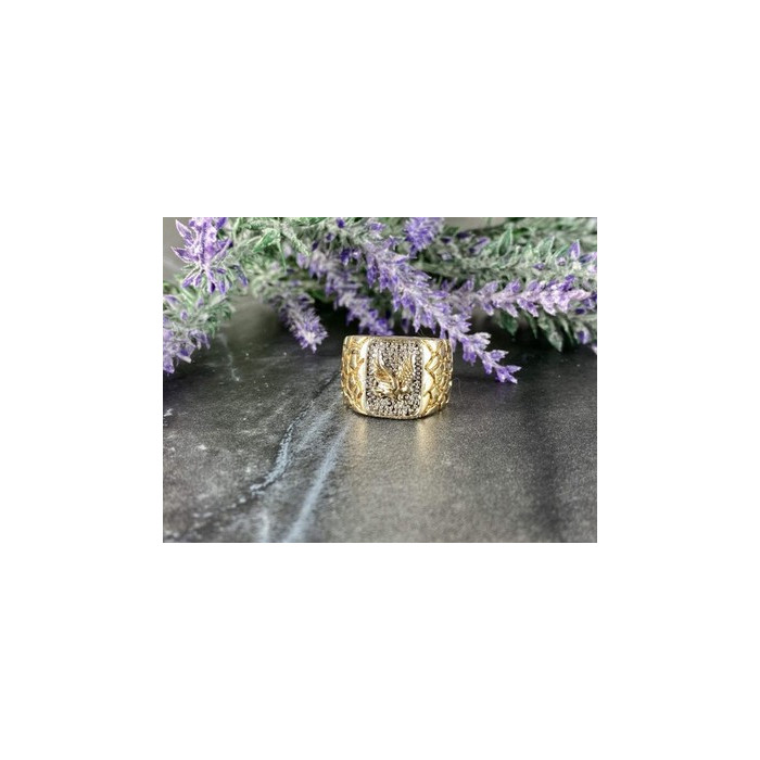 Men'S 925 Sterling Silver Gold Plated 